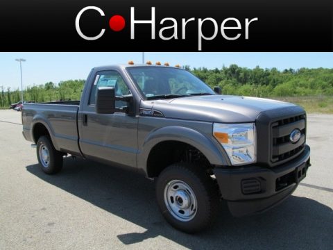 Sterling Grey Metallic Ford F250 Super Duty XL Regular Cab 4x4.  Click to enlarge.