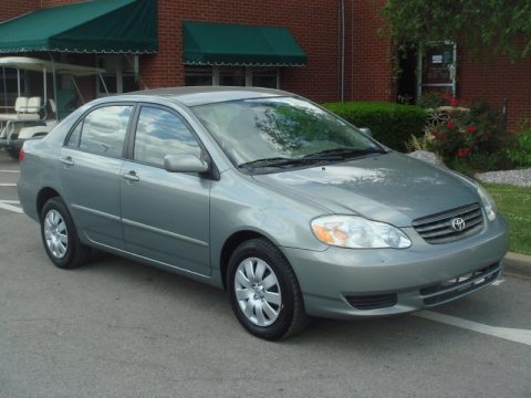 Mineral Green Metallic Toyota Corolla LE.  Click to enlarge.