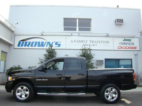 Black Dodge Ram 1500 Laramie Quad Cab 4x4.  Click to enlarge.