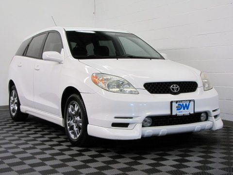 Super White Toyota Matrix XR.  Click to enlarge.