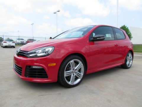 Tornado Red Volkswagen Golf R 2 Door 4Motion.  Click to enlarge.