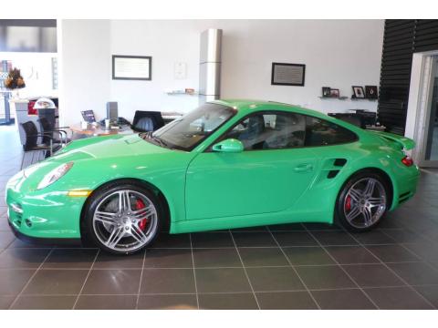 Green Paint to Sample Porsche 911 Turbo Coupe.  Click to enlarge.
