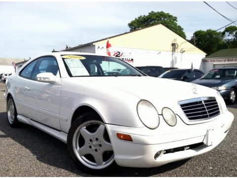Glacier White Mercedes-Benz CLK 430 Coupe.  Click to enlarge.