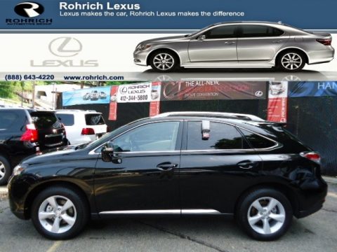 Obsidian Black Lexus RX 350 AWD.  Click to enlarge.