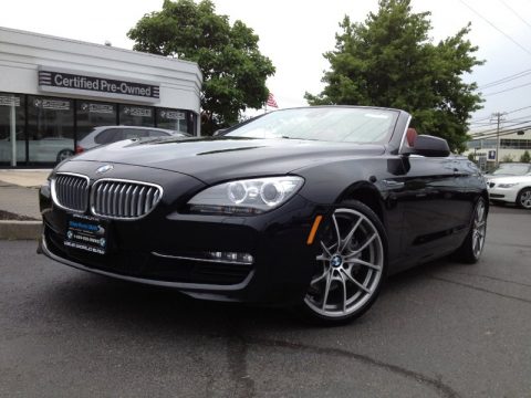 Jet Black BMW 6 Series 650i Convertible.  Click to enlarge.