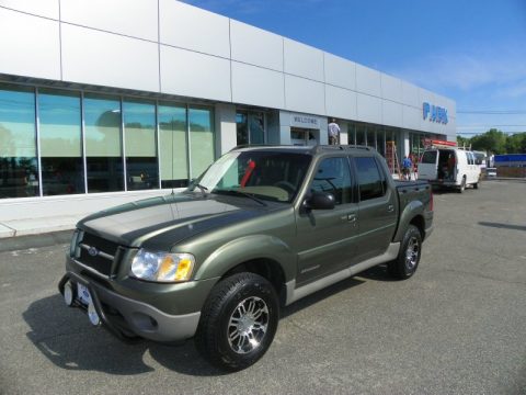 Estate Green Metallic Ford Explorer Sport Trac 4x4.  Click to enlarge.