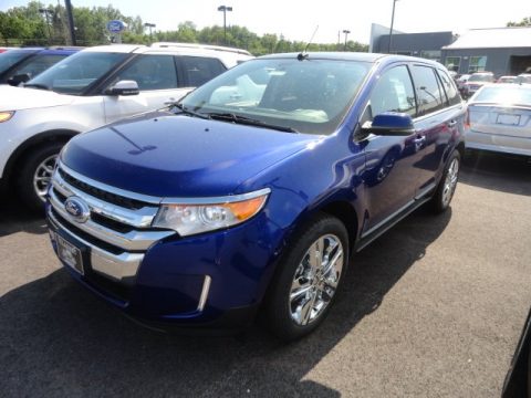 Deep Impact Blue Metallic Ford Edge Limited EcoBoost.  Click to enlarge.