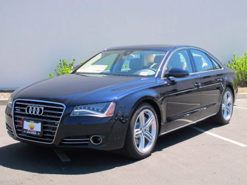 Night Blue Pearl Effect Audi A8 3.0T quattro.  Click to enlarge.