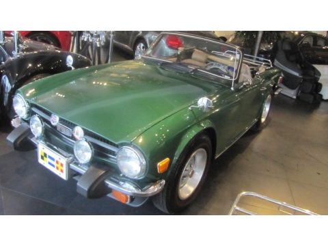 British Racing Green Triumph TR6 Roadster.  Click to enlarge.