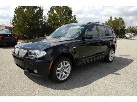 Jet Black BMW X3 xDrive30i.  Click to enlarge.