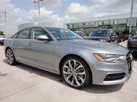 Quartz Gray Metallic Audi A6 3.0T quattro Sedan.  Click to enlarge.