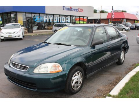 Dark Green Pearl Metallic Honda Civic DX Sedan.  Click to enlarge. Dark Green Pearl Metallic Honda Civic DX Sedan.  Click to enlarge.