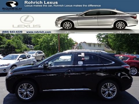 Obsidian Black Lexus RX 450h AWD.  Click to enlarge.