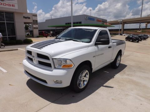 Bright White Dodge Ram 1500 Express Regular Cab.  Click to enlarge.