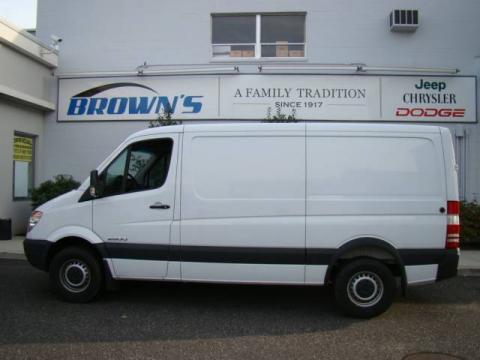 Arctic White Dodge Sprinter Van 2500 Cargo.  Click to enlarge.