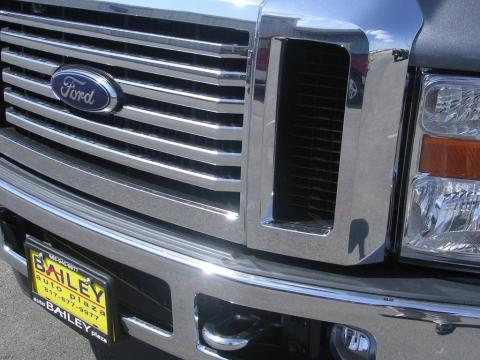 Sterling Grey Metallic Ford F350 Super Duty Lariat Crew Cab 4x4.  Click to enlarge.