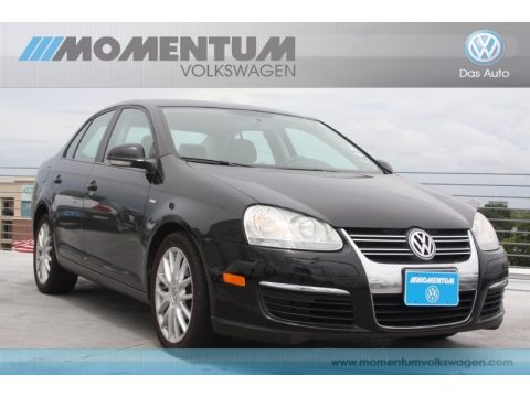 Black Uni Volkswagen Jetta Wolfsburg Edition Sedan.  Click to enlarge.