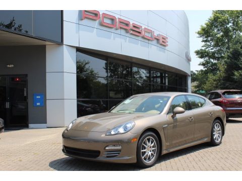 Topaz Brown Metallic Porsche Panamera 4.  Click to enlarge.