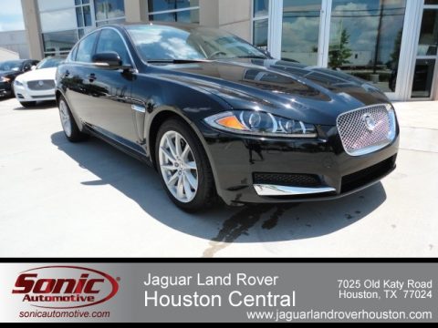 Ebony Jaguar XF .  Click to enlarge.