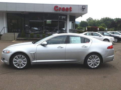 Rhodium Silver Metallic Jaguar XF Portfolio.  Click to enlarge.