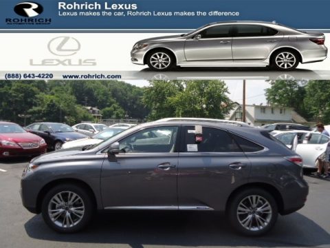 Nebula Gray Pearl Lexus RX 450h AWD.  Click to enlarge.