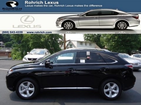 Obsidian Black Lexus RX 350 AWD.  Click to enlarge.