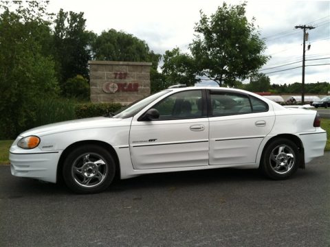 Summit White Pontiac Grand Am GT Sedan.  Click to enlarge.