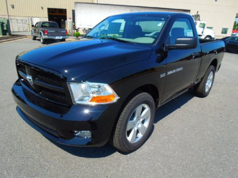 Black Dodge Ram 1500 Express Regular Cab.  Click to enlarge.