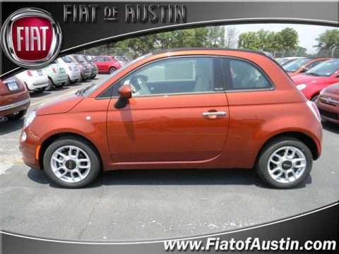 Rame (Copper Orange) Fiat 500 c cabrio Pop.  Click to enlarge.