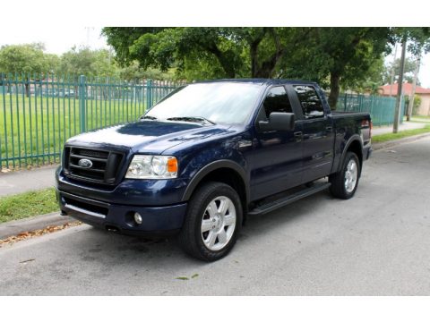 Dark Blue Pearl Metallic Ford F150 FX4 SuperCrew 4x4.  Click to enlarge.