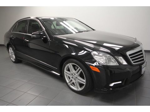 Black Mercedes-Benz E 350 Sedan.  Click to enlarge.