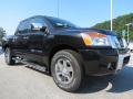 Front 3/4 View of 2012 Nissan Titan SV Heavy Metal Chrome Edition Crew Cab #7