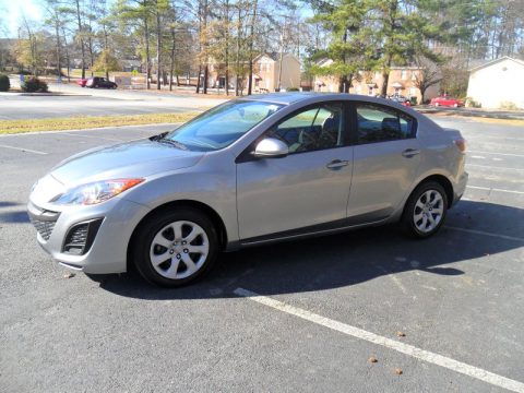 Liquid Silver Metallic Mazda MAZDA3 i Sport 4 Door.  Click to enlarge.