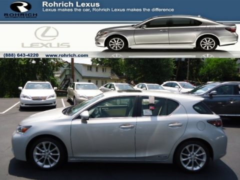 Tungsten Silver Pearl Lexus CT 200h Hybrid Premium.  Click to enlarge.