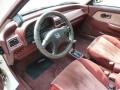  1990 Honda Civic Red Interior #12