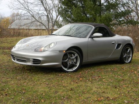 GT Silver Metallic Porsche Boxster S 550 Spyder.  Click to enlarge.
