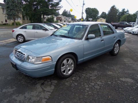 Light Ice Blue Metallic Ford Crown Victoria LX.  Click to enlarge.