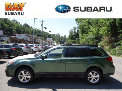 Cypress Green Pearl Subaru Outback 3.6R Limited.  Click to enlarge.