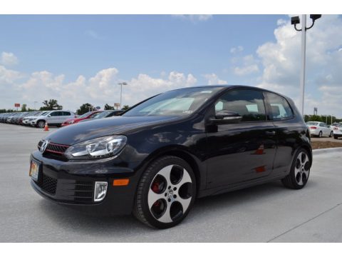 Deep Black Metallic Volkswagen GTI 2 Door.  Click to enlarge.