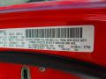 Dodge Color Code PR4 Flame Red #7