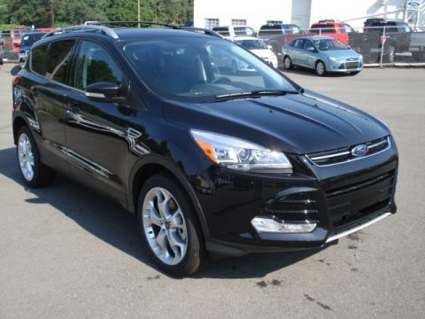 Tuxedo Black Metallic Ford Escape Titanium 2.0L EcoBoost 4WD.  Click to enlarge.