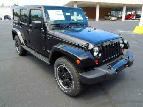 Black Jeep Wrangler Unlimited Altitude 4x4.  Click to enlarge.