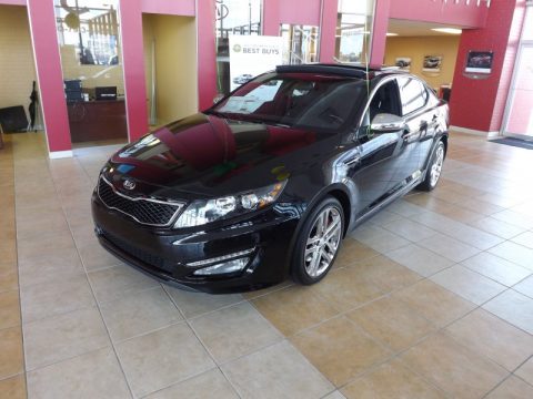 Ebony Black Kia Optima SX Limited.  Click to enlarge.