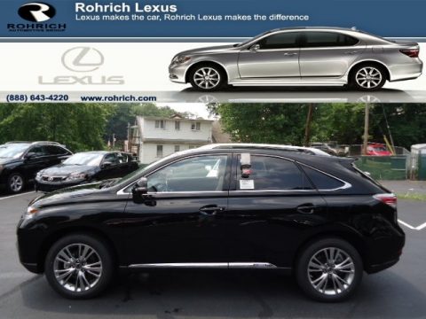 Obsidian Black Lexus RX 450h AWD.  Click to enlarge.