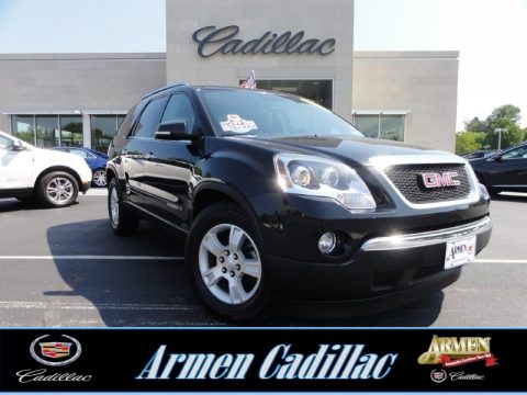 Carbon Black Metallic GMC Acadia SLT AWD.  Click to enlarge.