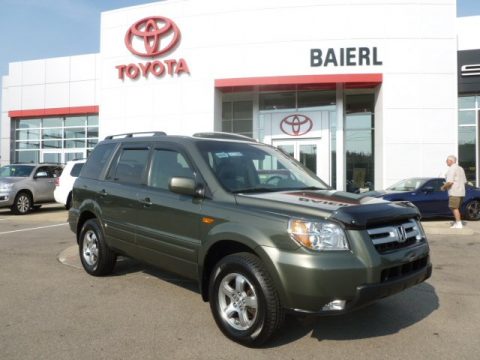 Amazon Green Metallic Honda Pilot EX-L 4WD.  Click to enlarge.