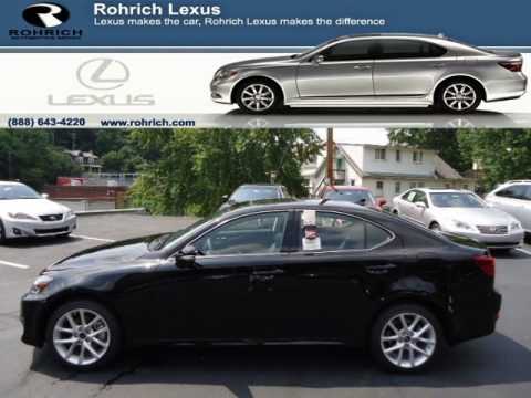 Obsidian Black Lexus IS 250 AWD.  Click to enlarge.
