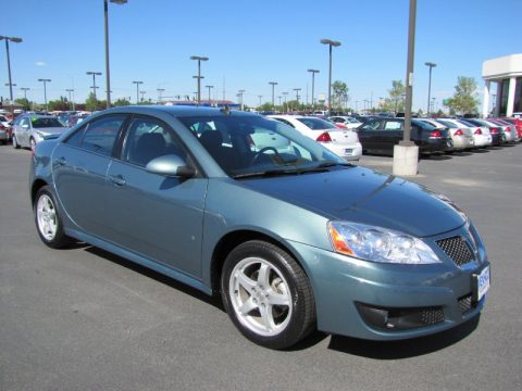 Silver Green Metallic Pontiac G6 V6 Sedan.  Click to enlarge.