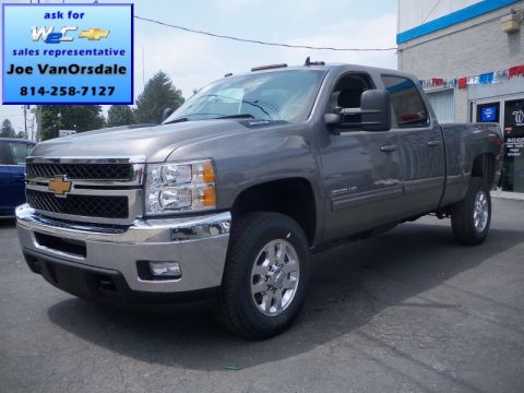 Graystone Metallic Chevrolet Silverado 2500HD LTZ Crew Cab 4x4.  Click to enlarge.