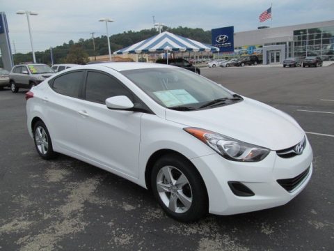 Pearl White Hyundai Elantra GLS. Click to enlarge. Pearl White Hyundai Elantra GLS. Click to enlarge.